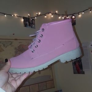 Pink Ankle Boots